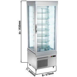 Vitrina frigorifica pentru brânzeturi GGM Gastro PVT-450-R-C (Silver) Thumb