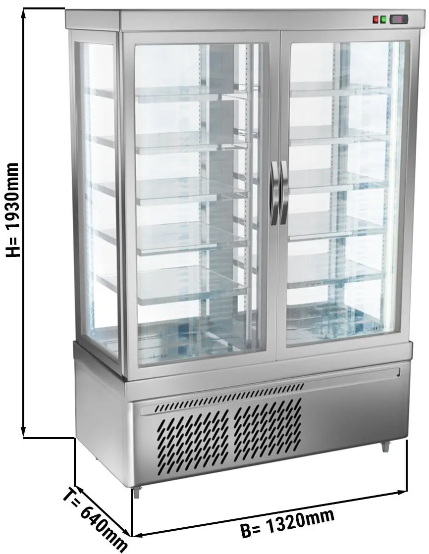 Vitrina frigorifica pentru brânzeturi GGM Gastro PVT900-K (Silver) - 3