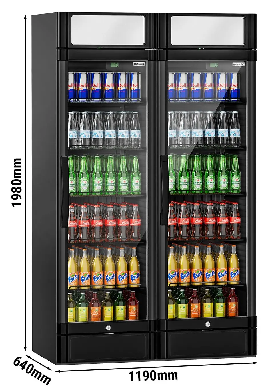 Vitrina frigorifica GGM Gastro GK374UES#SET2 (Black) - 13