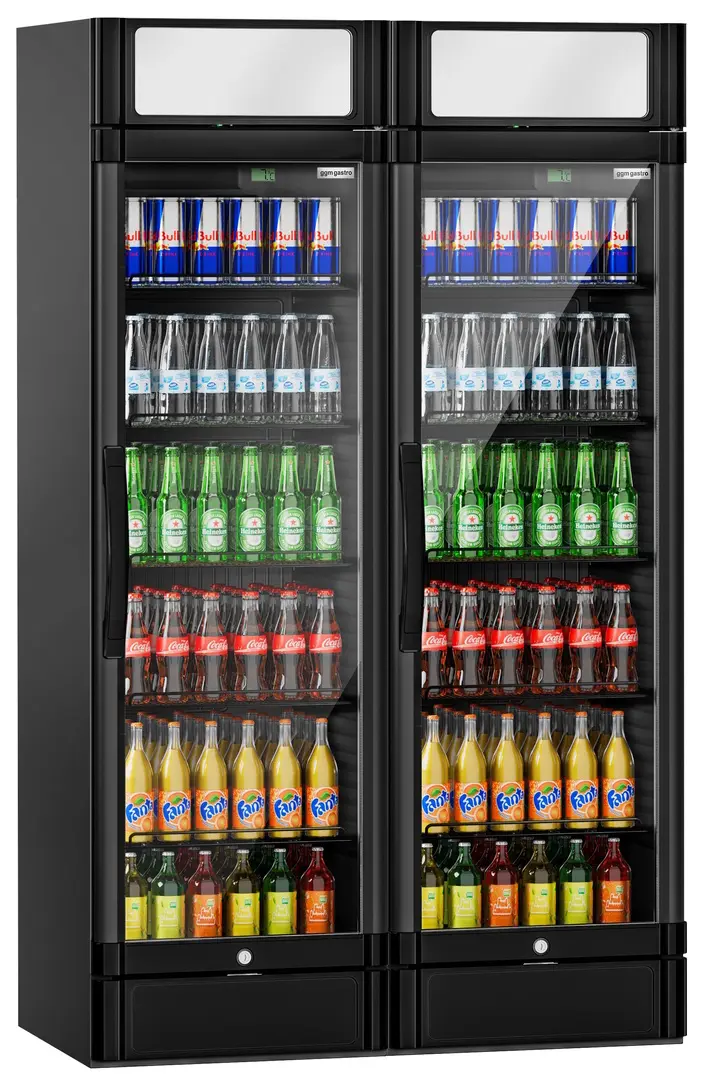 Vitrina frigorifica GGM Gastro GK374UES#SET2 (Black)