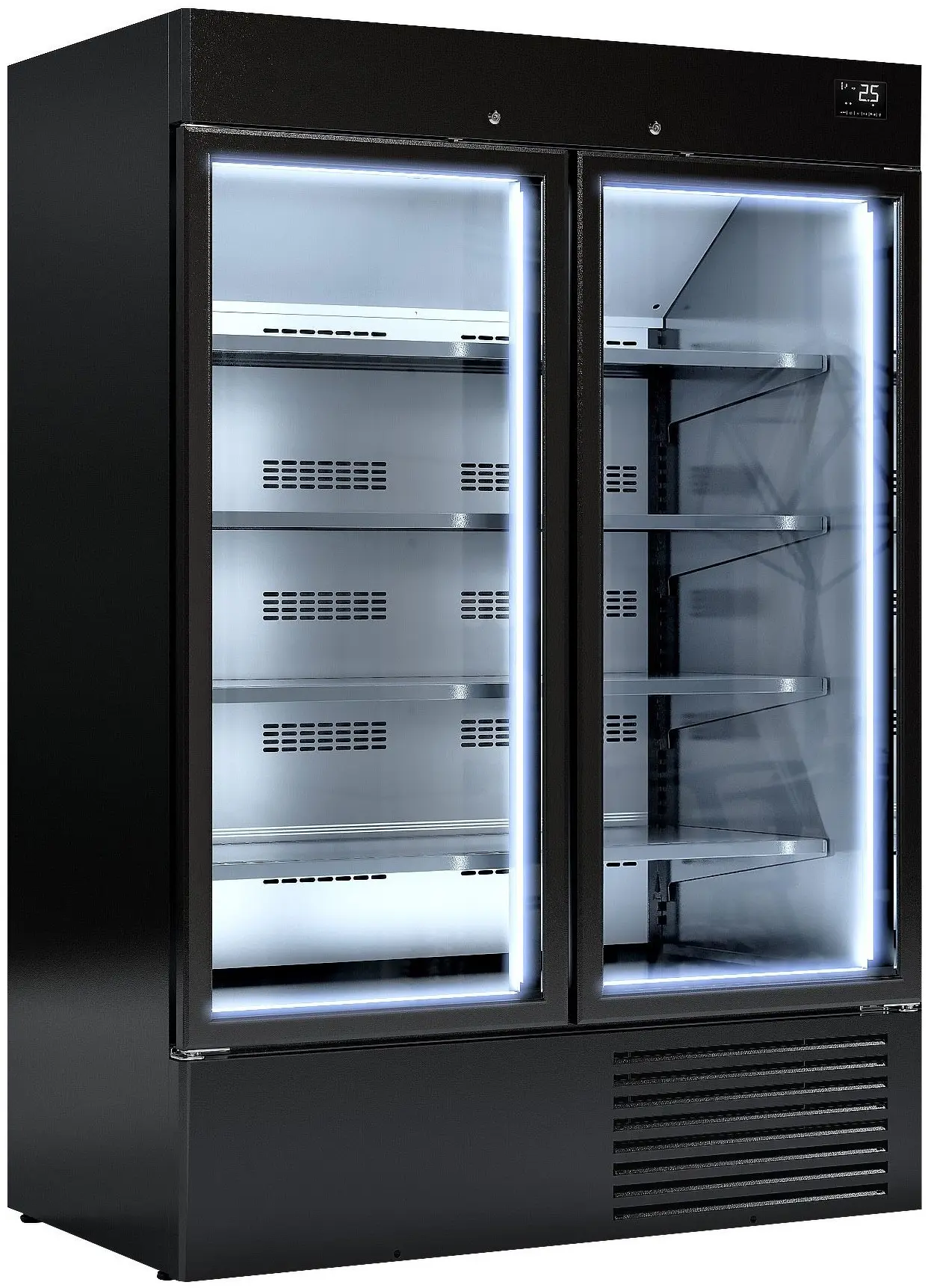 Vitrina frigorifica GGM Gastro GKI1310S (Black)