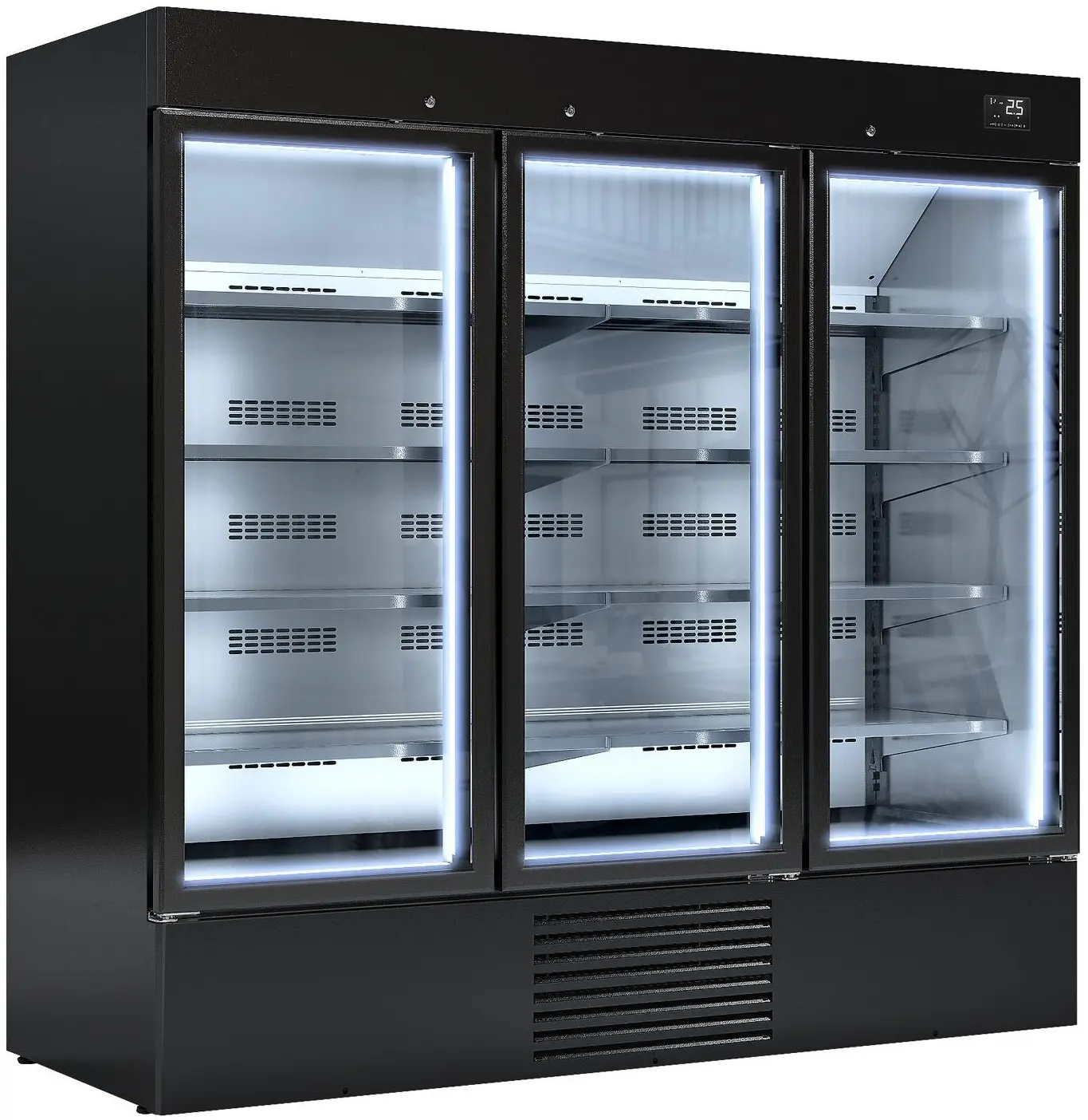 Vitrina frigorifica GGM Gastro GKI2030S (Black)