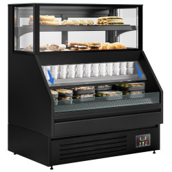 Холодильная витрина GGM Gastro Helsinki VTBL128N (Black) Thumb