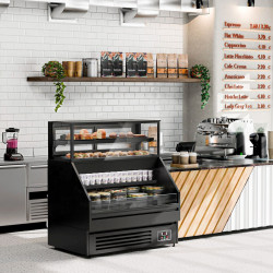 Холодильная витрина GGM Gastro Helsinki VTBL128N (Black) Thumb