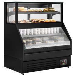 Холодильная витрина GGM Gastro Helsinki VTBL128N (Black) Thumb
