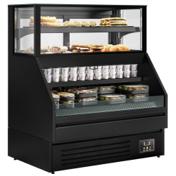 Холодильная витрина GGM Gastro Helsinki VTBL128N (Black)