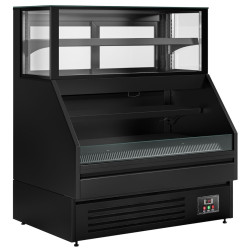 Холодильная витрина GGM Gastro Helsinki VTBL128N (Black) Thumb