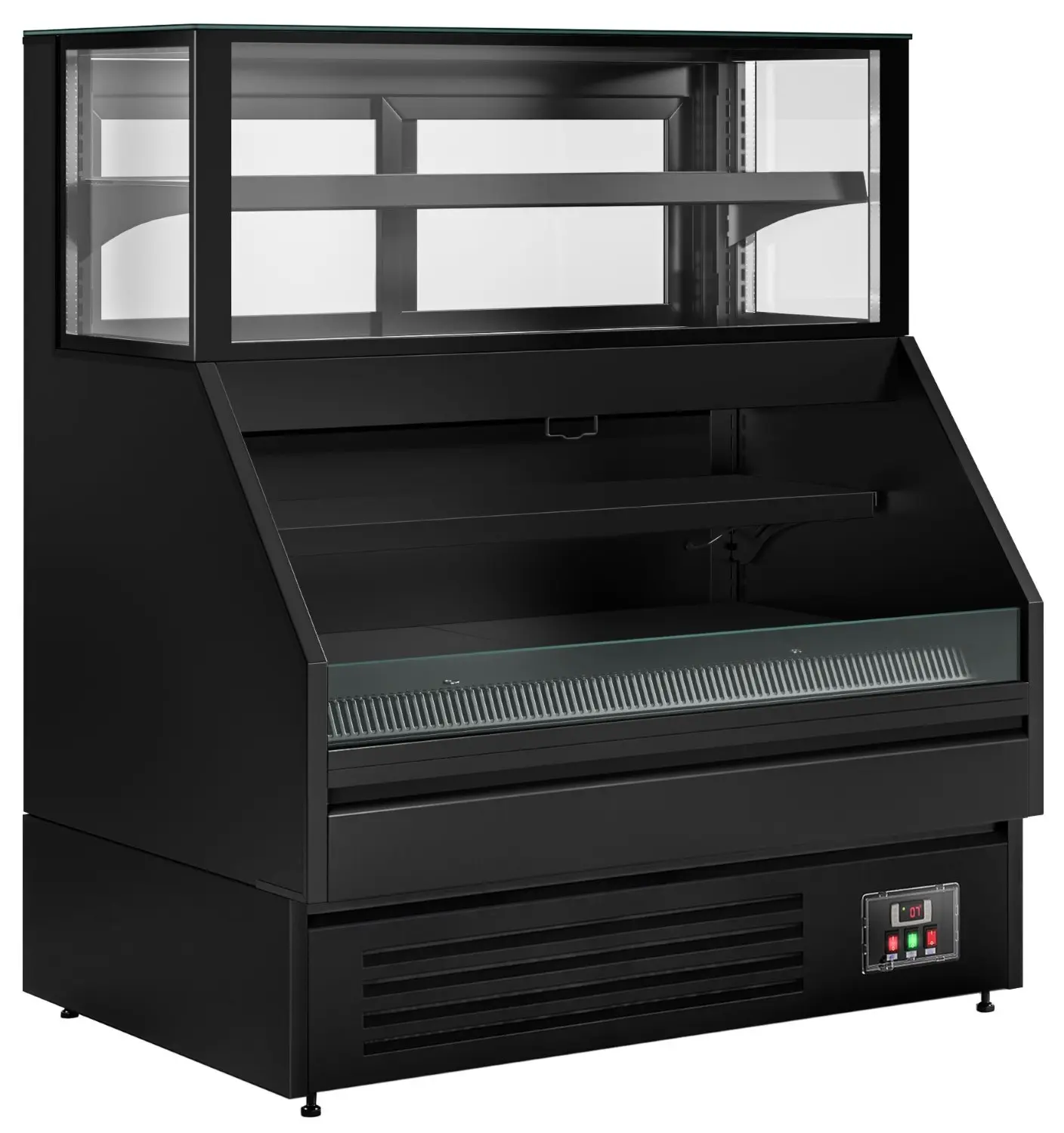 Холодильная витрина GGM Gastro Helsinki VTBL128N (Black) - 4