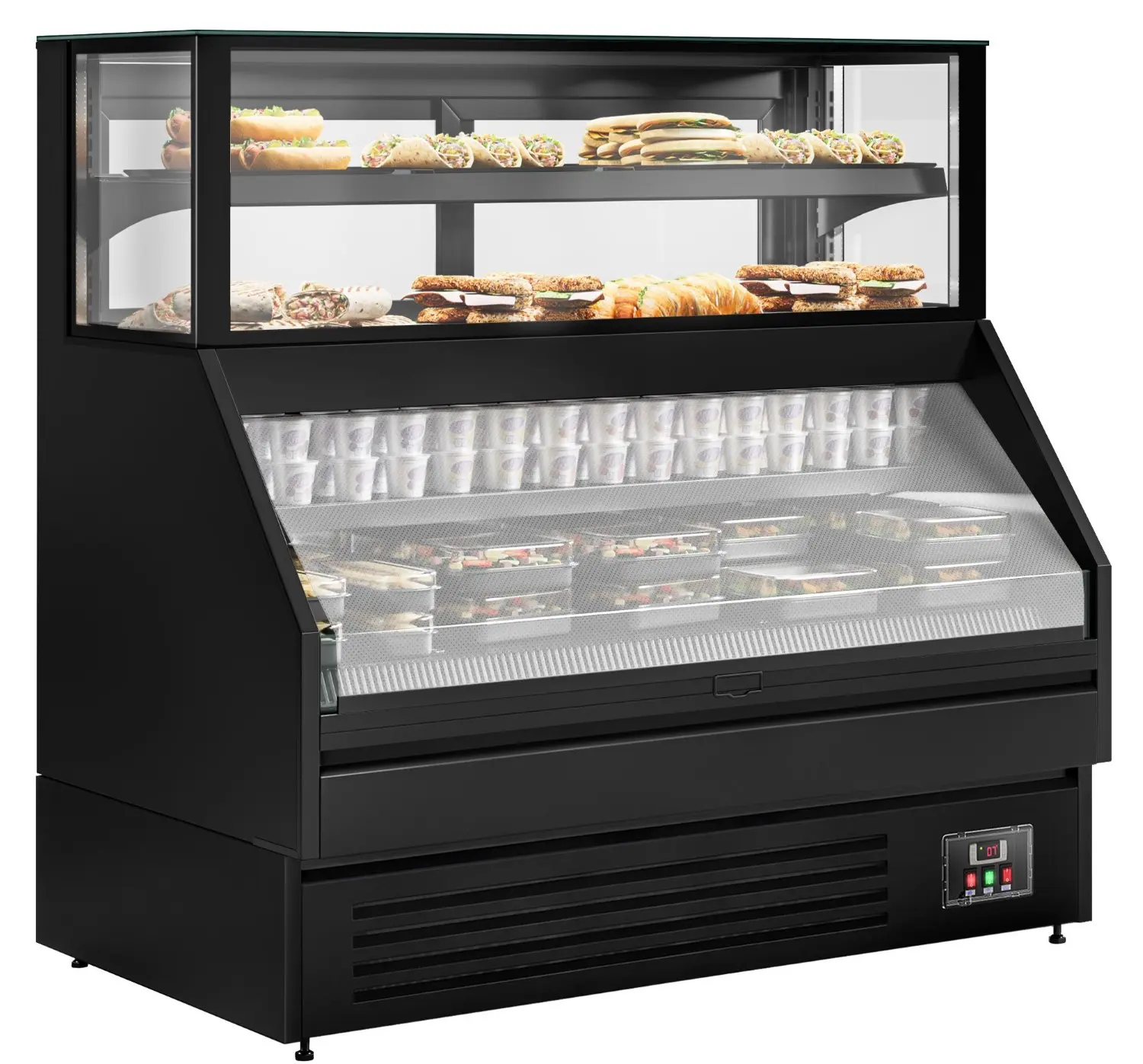 Холодильная витрина GGM Gastro Helsinki VTBL158N (Black) - 3