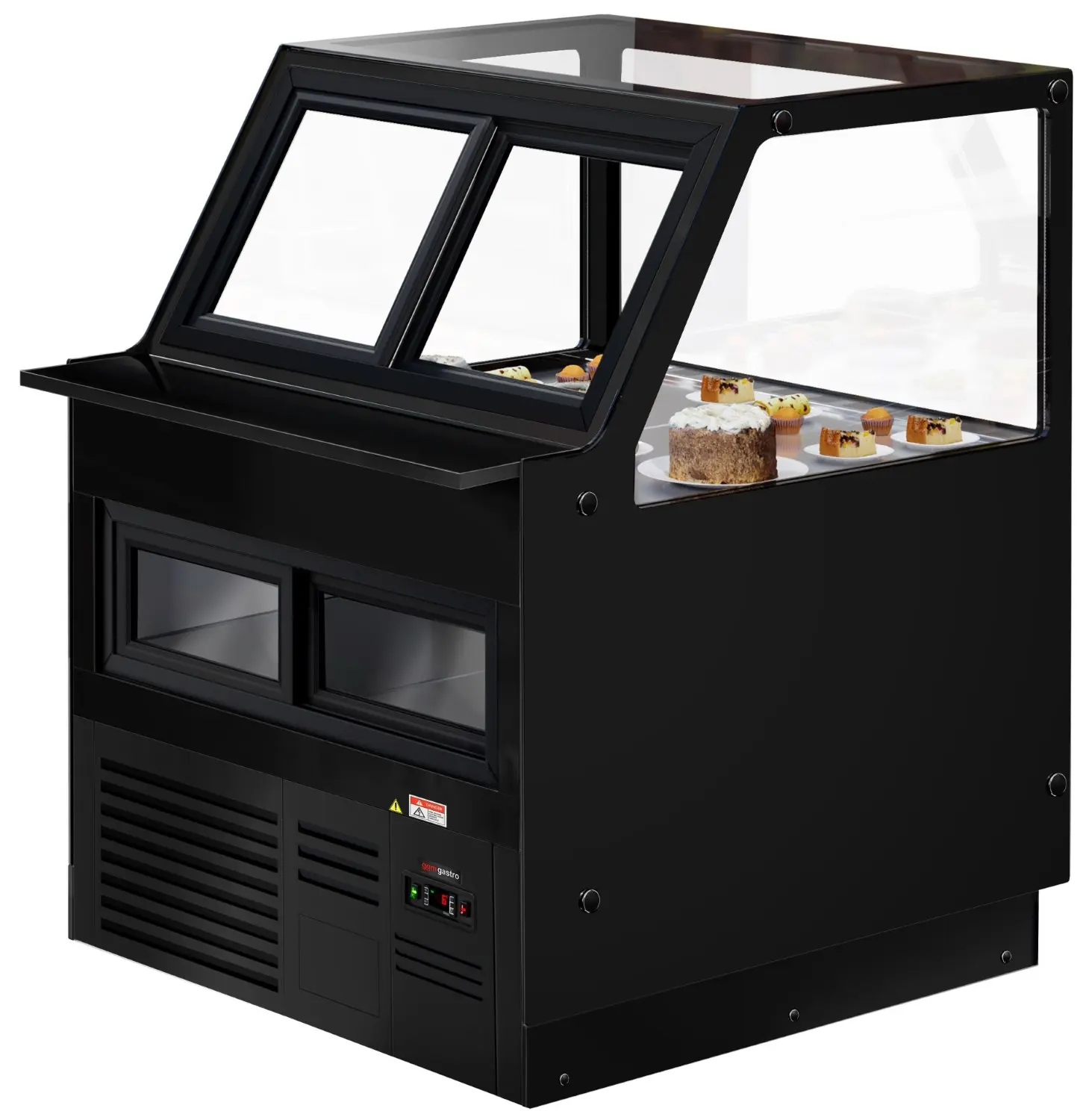 Холодильная витрина GGM Gastro Kaisa KTG100 (Black) - 5