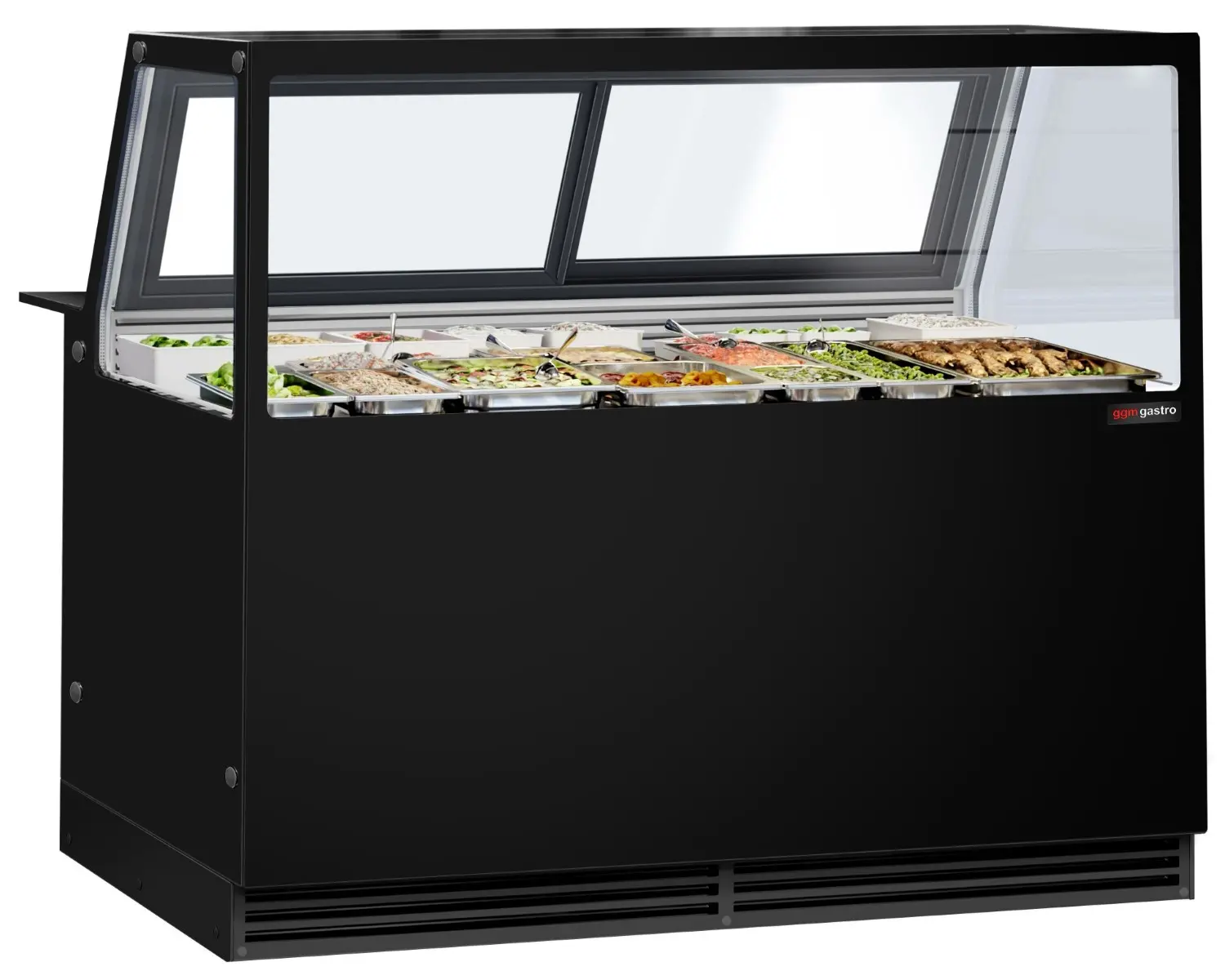 Vitrina frigorifica GGM Gastro Kaisa KTG1510 (Black)