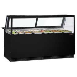 Vitrina frigorifica GGM Gastro Kaisa KTG200 (Black)
