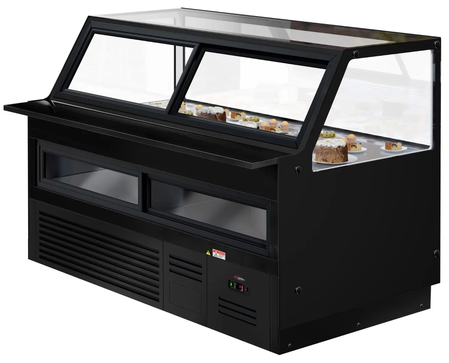 Vitrina frigorifica GGM Gastro Kaisa KTG200 (Black) - 6