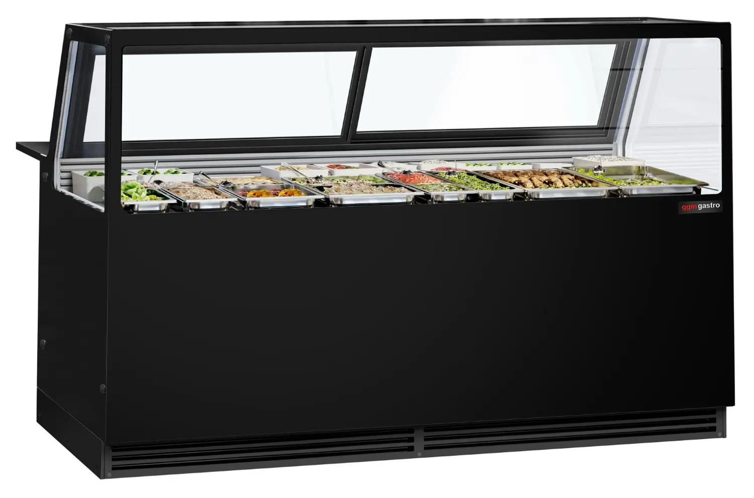 Vitrina frigorifica GGM Gastro Kaisa KTG200 (Black)