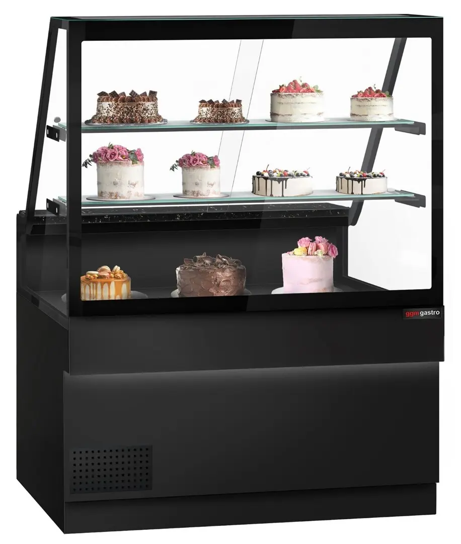 Vitrina frigorifica GGM Gastro Toronto KTE130-S (Black)