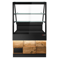 Vitrina frigorifica GGM Gastro Toronto KTHE100DN (Black/Natural) Thumb