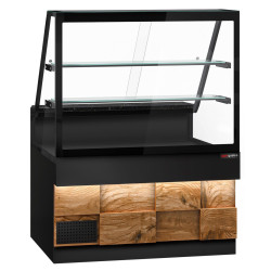 Vitrina frigorifica GGM Gastro Toronto KTHE130DN (Black/Natural) Thumb