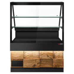Vitrina frigorifica GGM Gastro Toronto KTHE130DN (Black/Natural) Thumb
