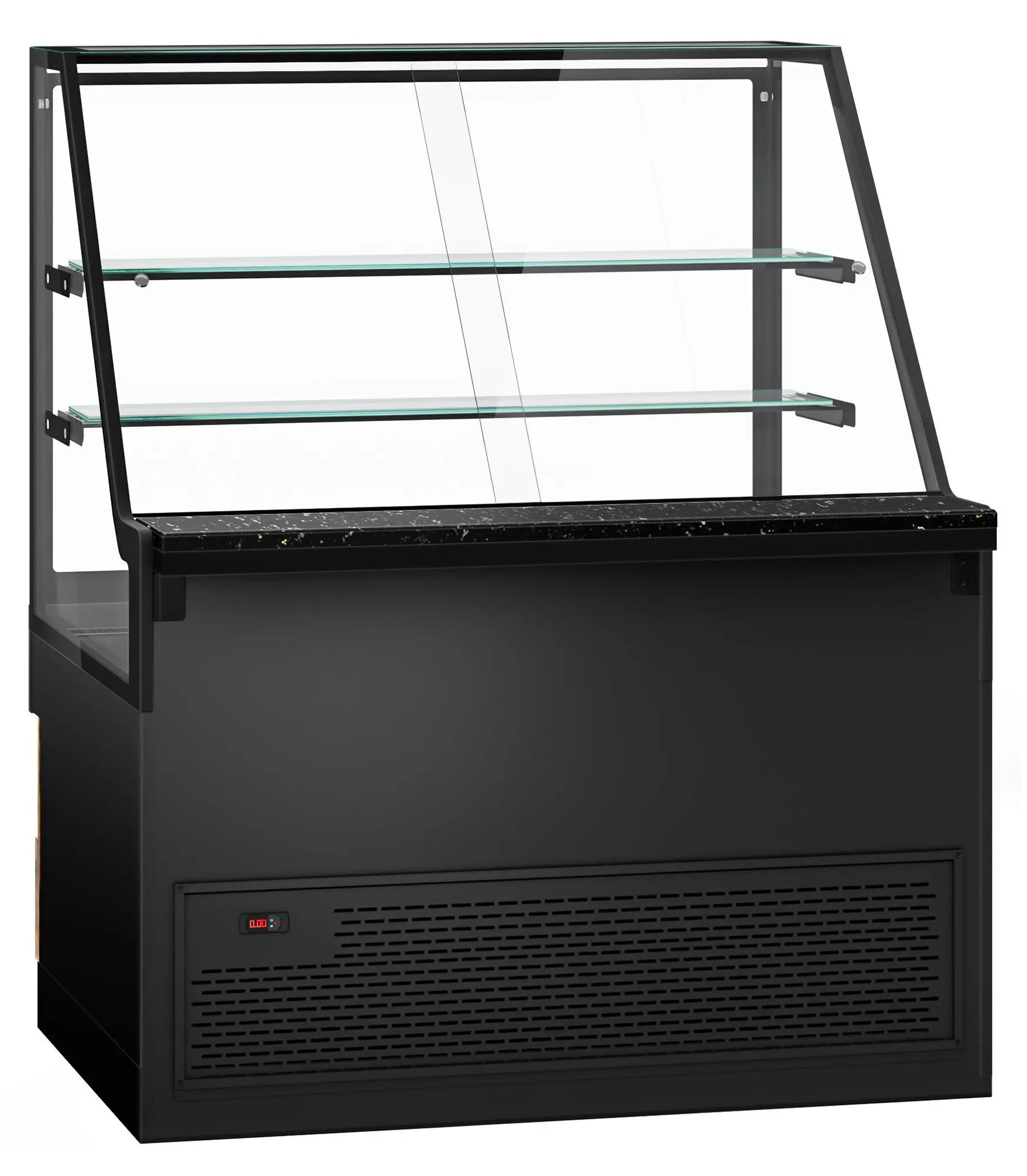 Vitrina frigorifica GGM Gastro Toronto KTHE130DN (Black/Natural) - 4