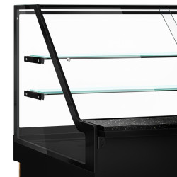 Vitrina frigorifica GGM Gastro Toronto KTHE130DN (Black/Natural) Thumb