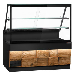 Vitrina frigorifica GGM Gastro Toronto KTHE160DN (Black/Natural) Thumb