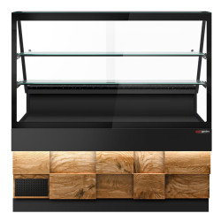 Vitrina frigorifica GGM Gastro Toronto KTHE160DN (Black/Natural) Thumb