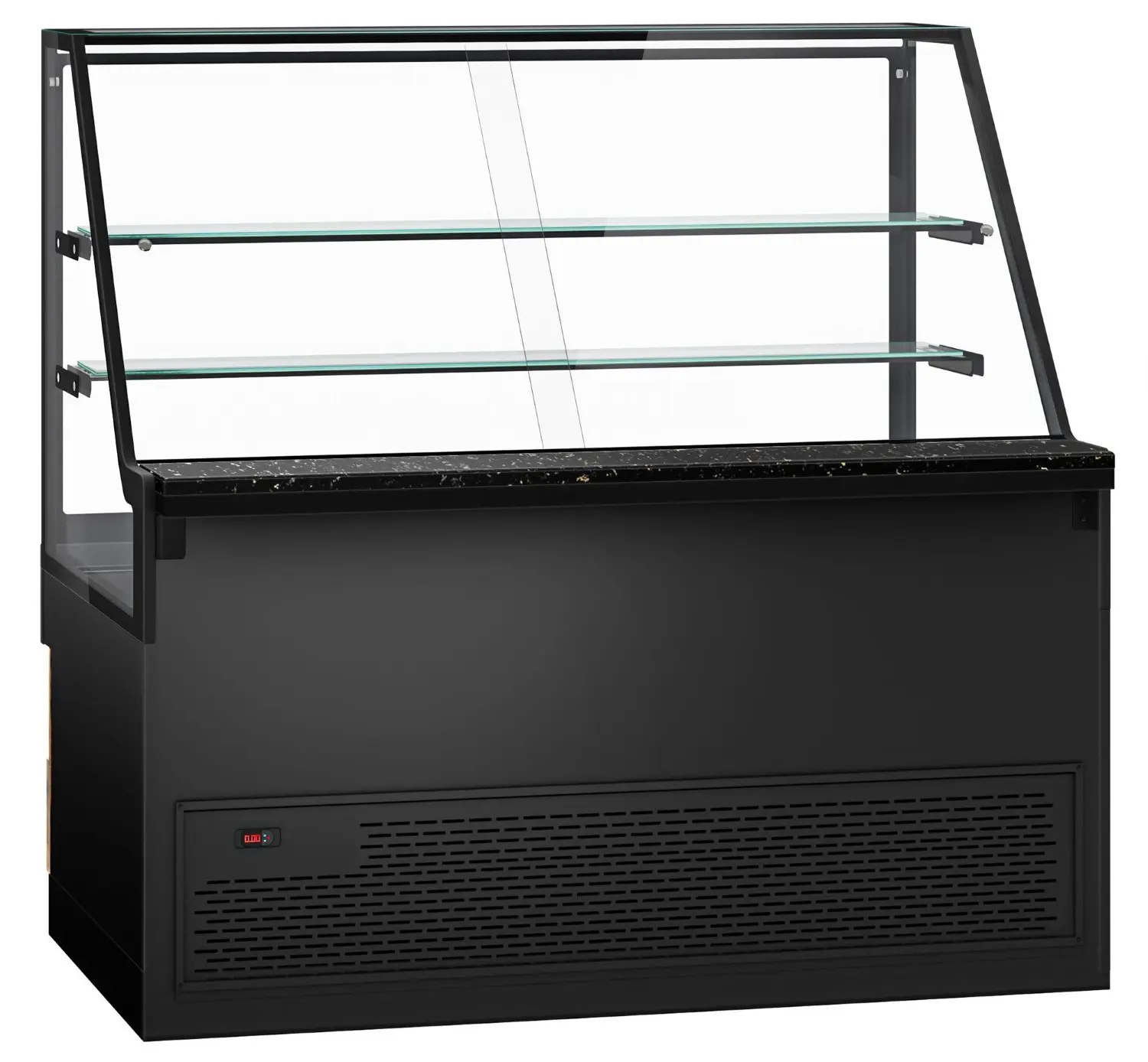 Vitrina frigorifica GGM Gastro Toronto KTHE160DN (Black/Natural) - 4