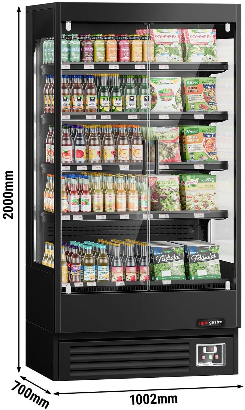 Vitrina frigorifica de patiserie GGM Gastro WKBL107 (Black) - 11