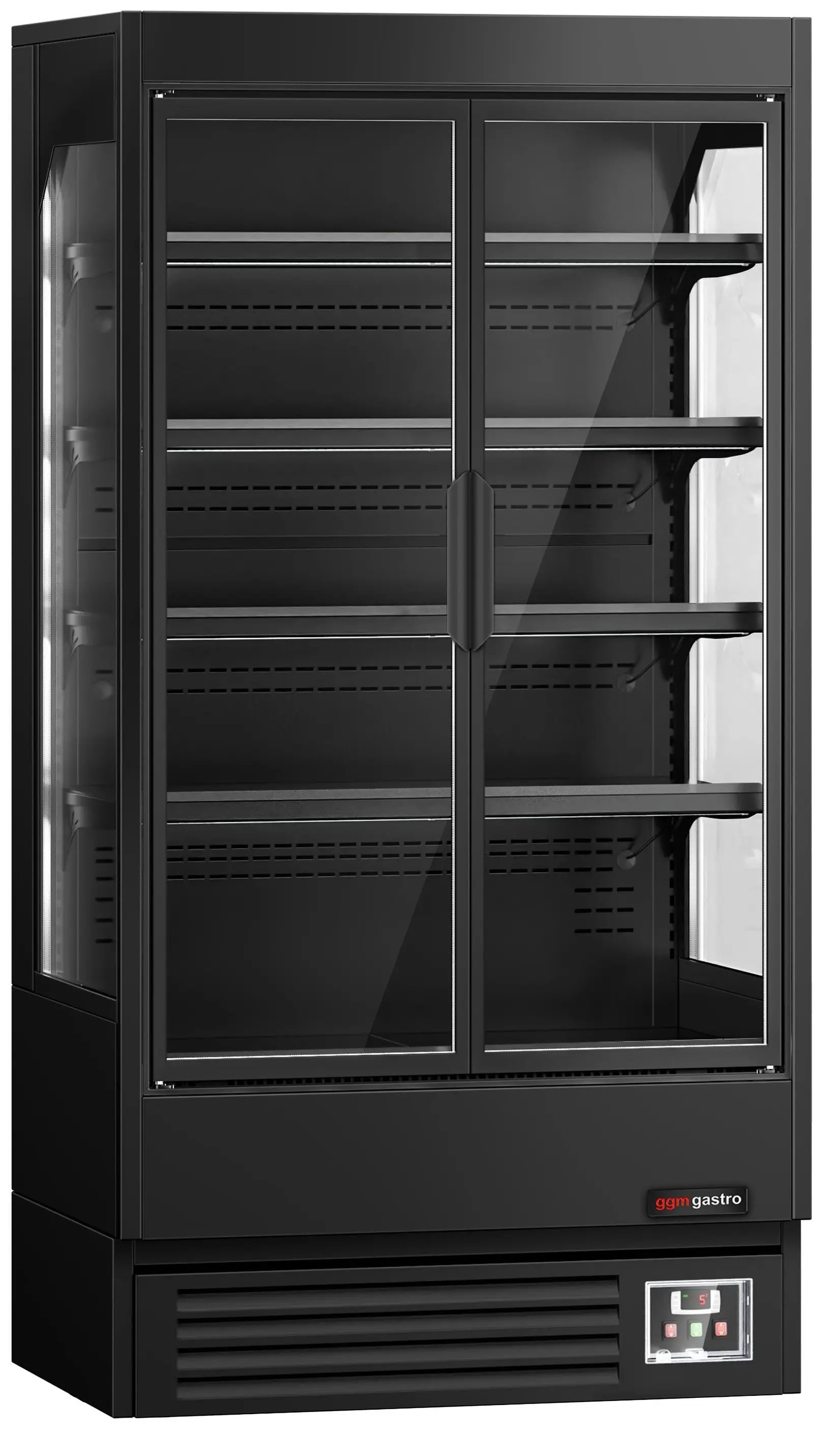 Vitrina frigorifica GGM Gastro WKBL107D (Black) - 2
