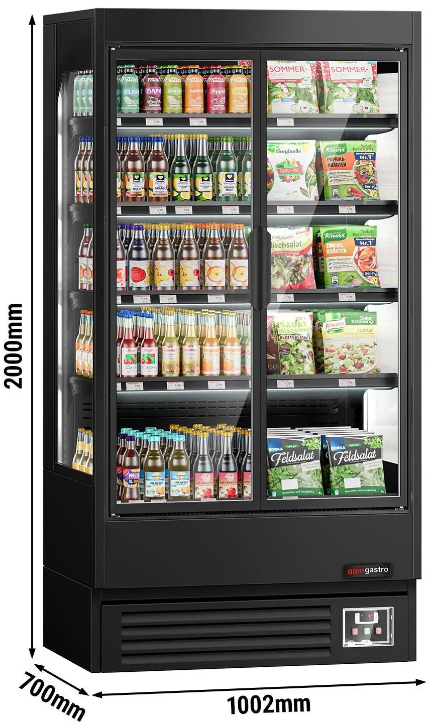 Vitrina frigorifica GGM Gastro WKBL107D (Black) - 11