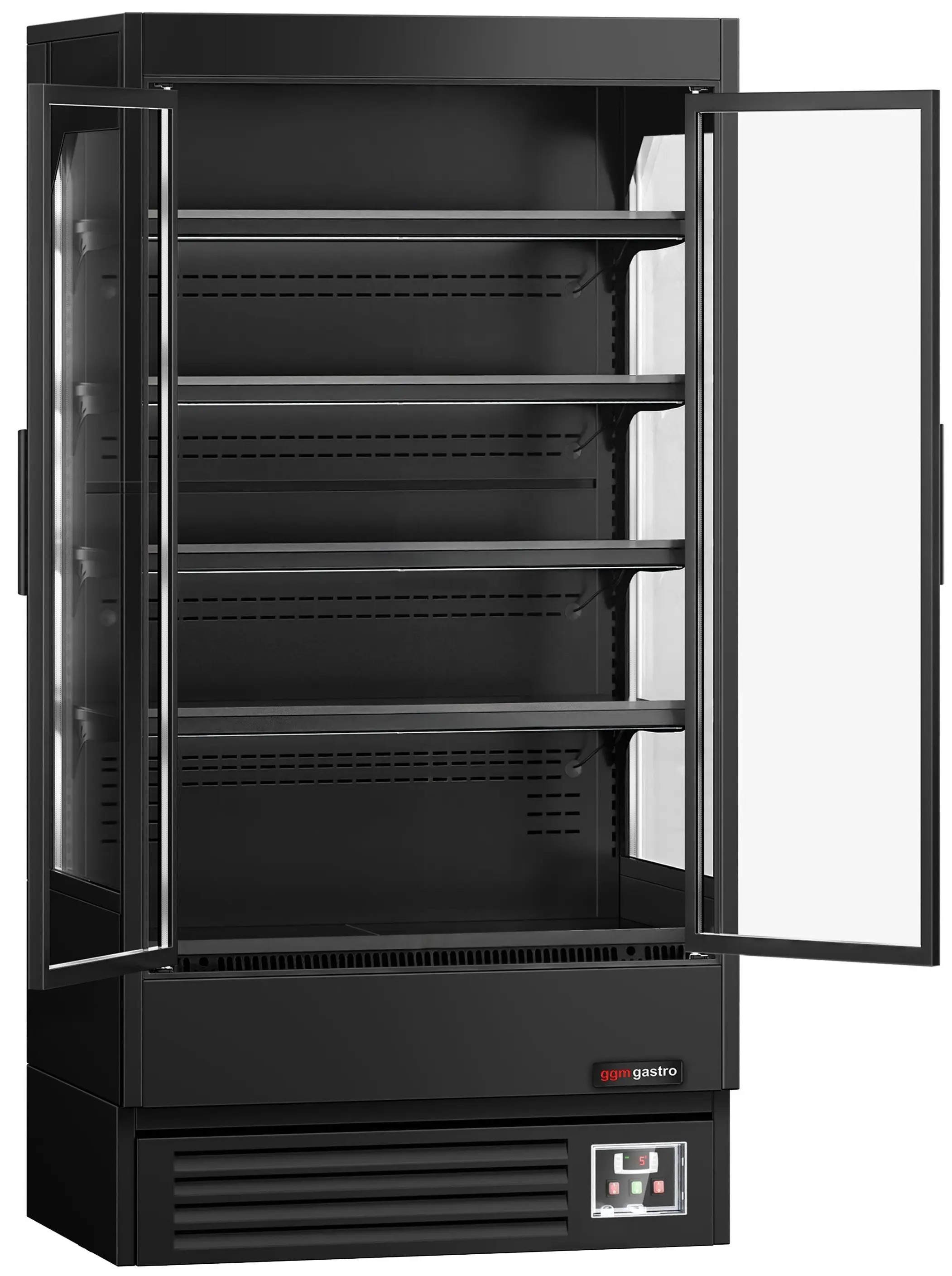 Vitrina frigorifica GGM Gastro WKBL107D (Black) - 3