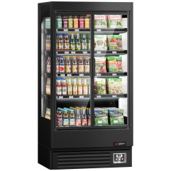 Vitrina frigorifica GGM Gastro WKBL107D (Black)
