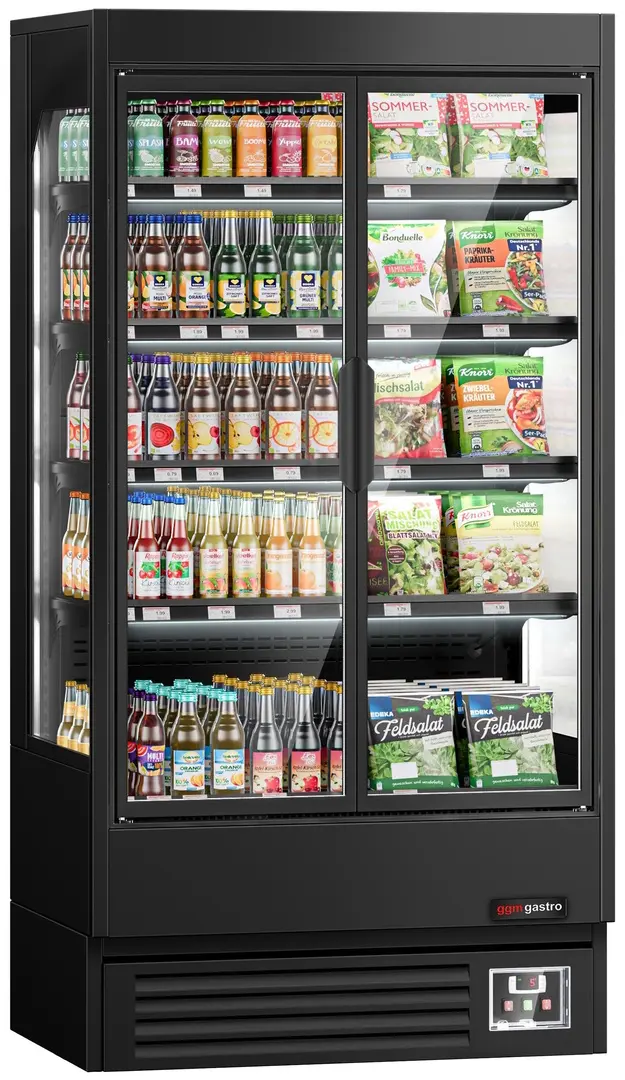 Vitrina frigorifica GGM Gastro WKBL107D (Black)