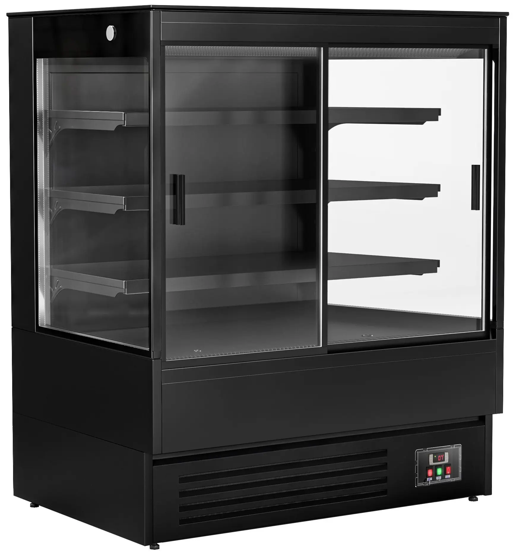 Vitrina frigorifica GGM Gastro WKBL128ESD (Black) - 2