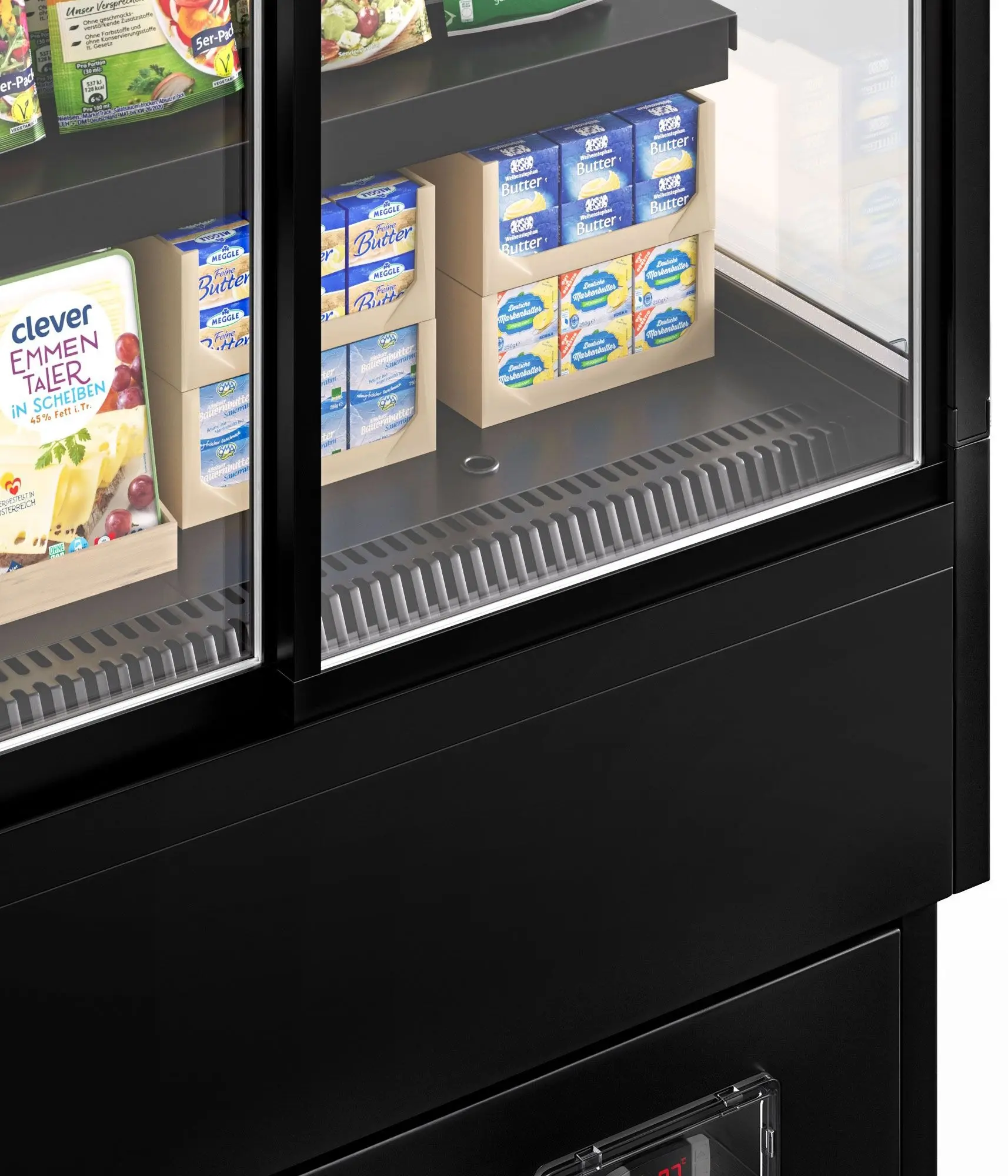 Vitrina frigorifica GGM Gastro WKBL128ESD (Black) - 11