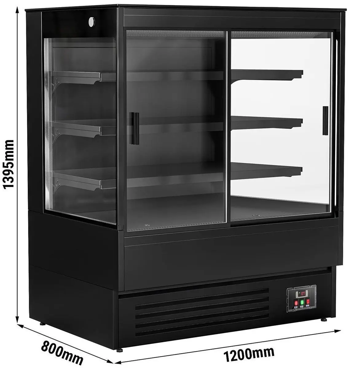 Vitrina frigorifica GGM Gastro WKBL128ESD (Black) - 13