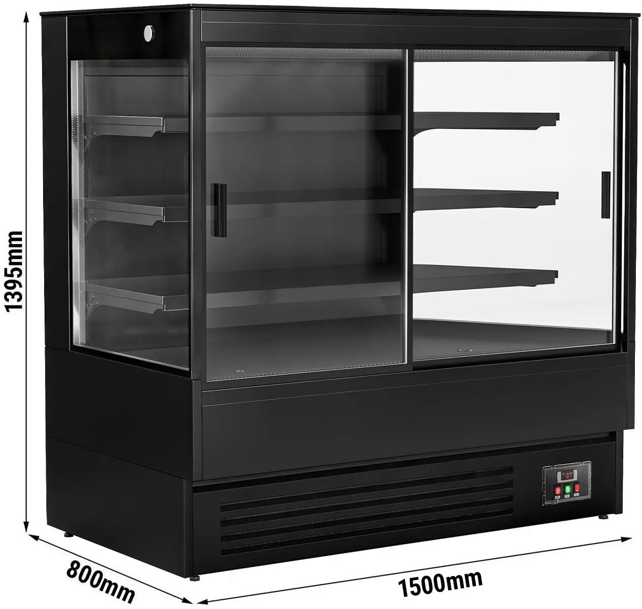 Vitrina frigorifica GGM Gastro WKBL158ES (Black) - 4