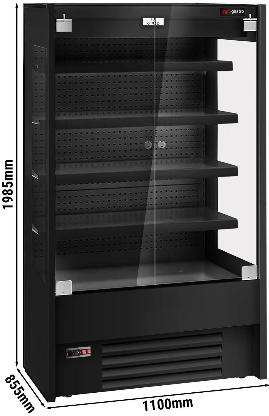 Vitrina frigorifica GGM Gastro WKBM119 (Black) - 5