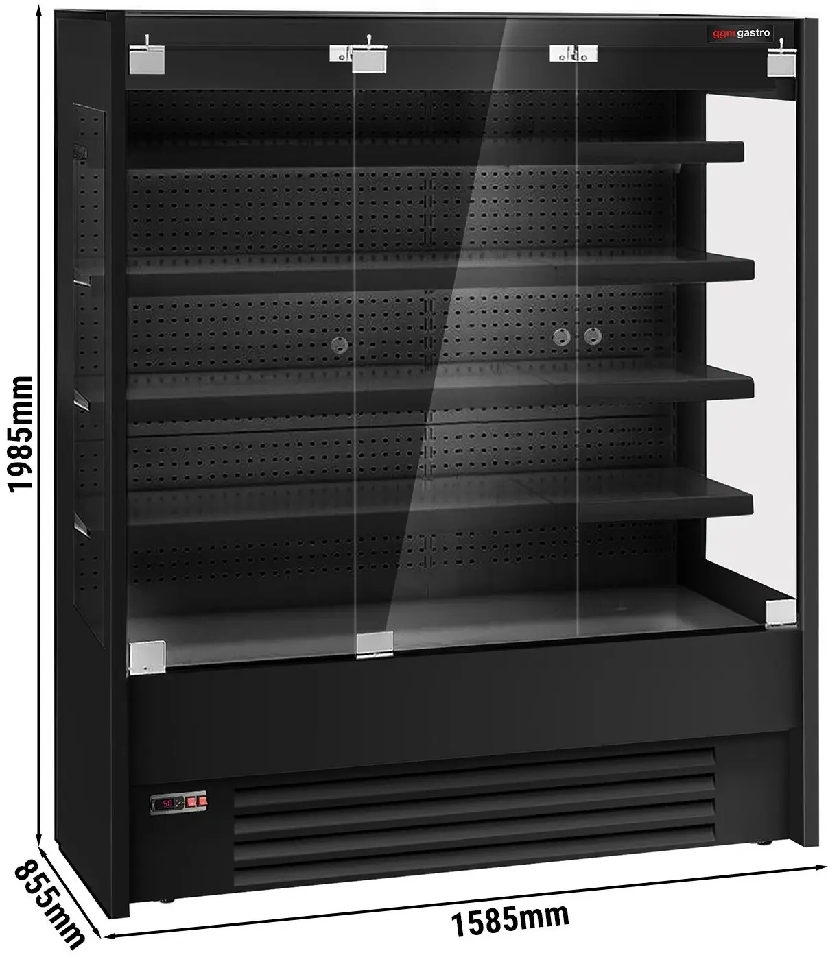 Vitrina frigorifica GGM Gastro WKBM159 (Black) - 5
