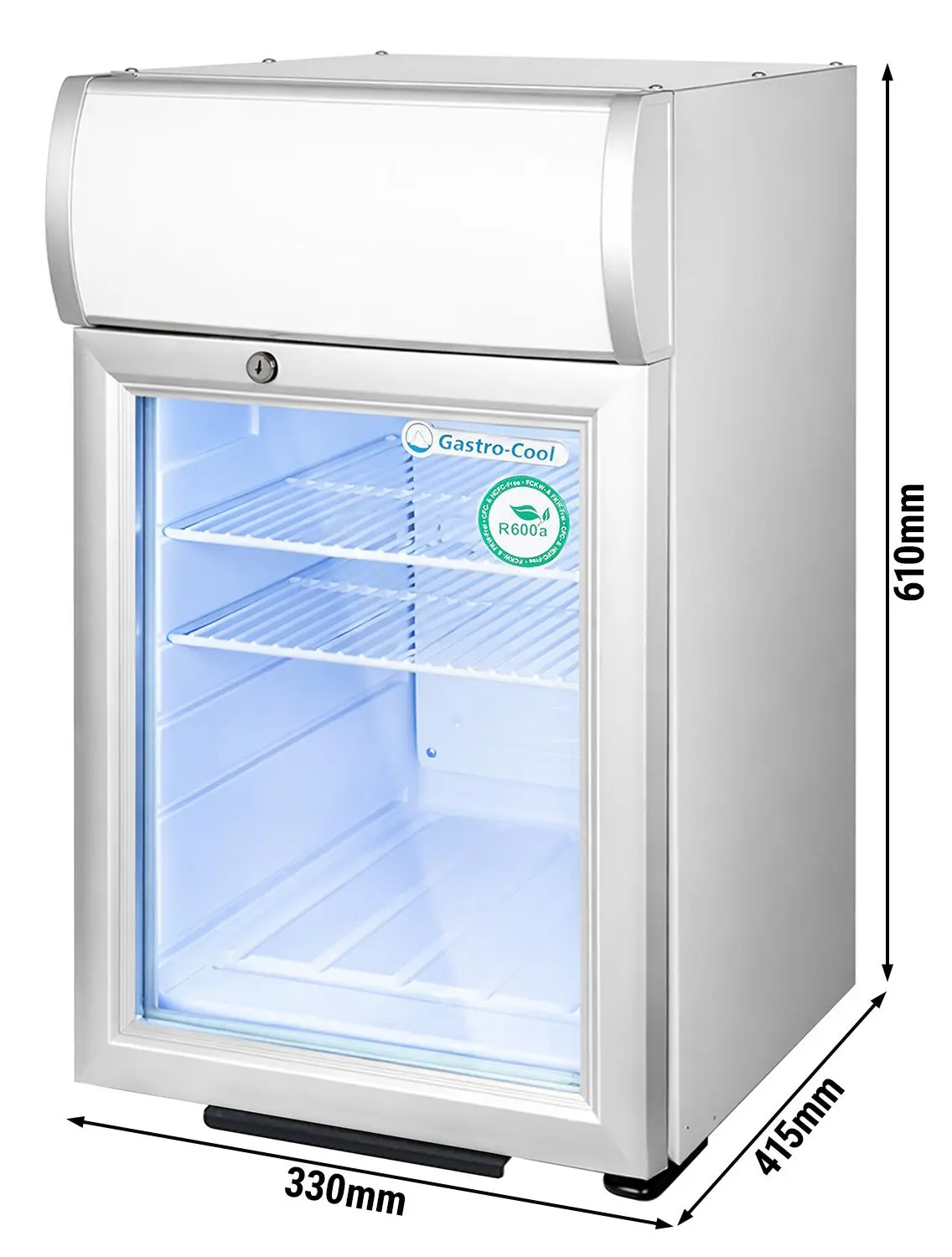 Холодильная витрина мини-бар GGM Gastro 101400 (Silver) - 12