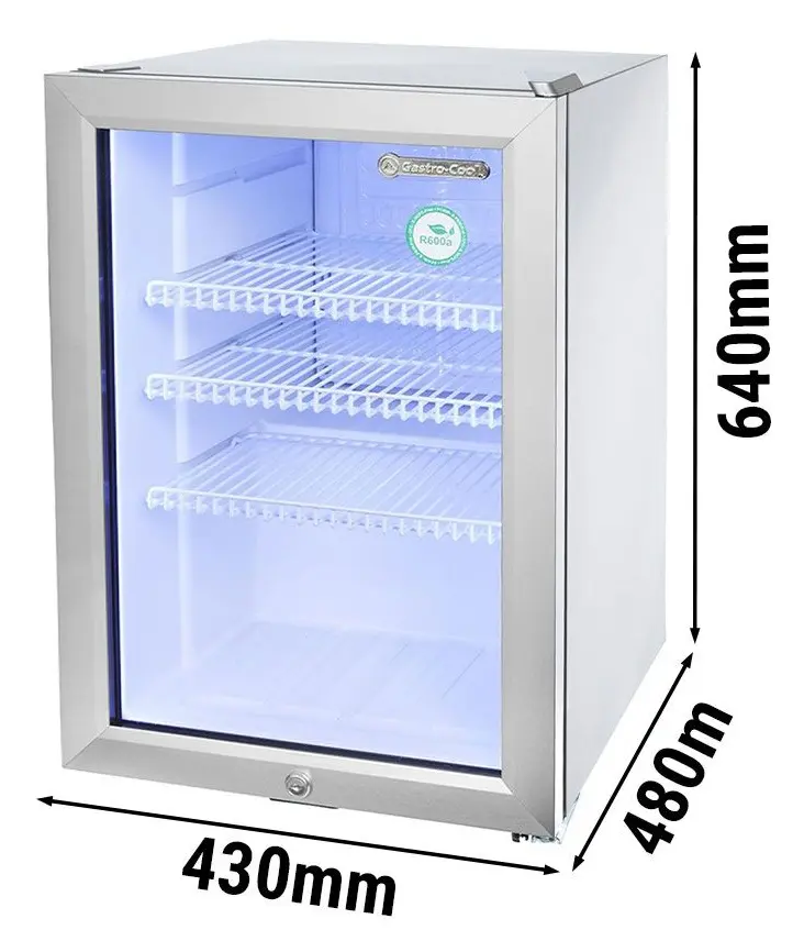 Холодильная витрина мини-бар GGM Gastro-Cool 204801 (Silver) - 10