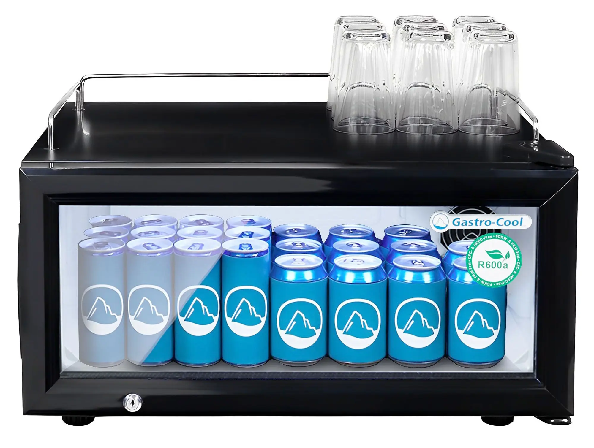 Vitrina frigorifica mini bar GGM Gastro-Cool GKSGC25 (Black) - 2
