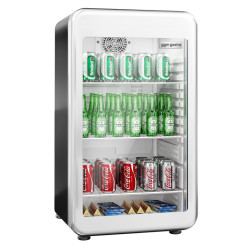 Vitrina frigorifica mini bar GGM Gastro MBKX136BSN (Black/Silver)