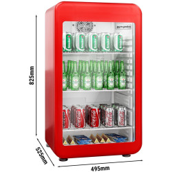 Vitrina frigorifica mini bar GGM Gastro MBKX136RN (Red) Thumb