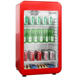 Vitrina frigorifica mini bar GGM Gastro MBKX136RN (Red)