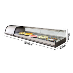 Холодильная витрина настольная GGM Gastro ATEI134 (Inox) Thumb