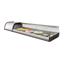 Холодильная витрина настольная GGM Gastro ATEI134 (Inox)