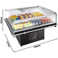 Vitrina frigorifica insulă GGM Gastro KTHA1013 (Black) Thumb