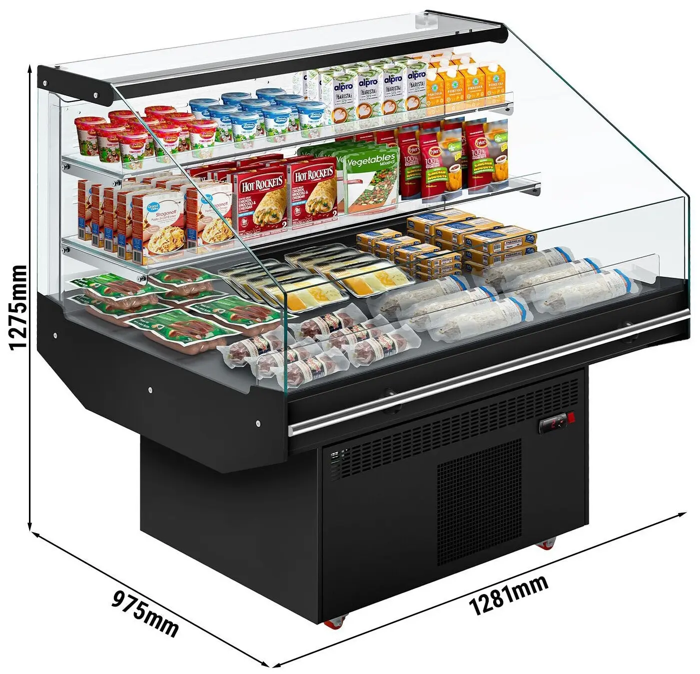 Vitrină frigorifică insulă GGM Gastro KTHDA130 (Black) - 4