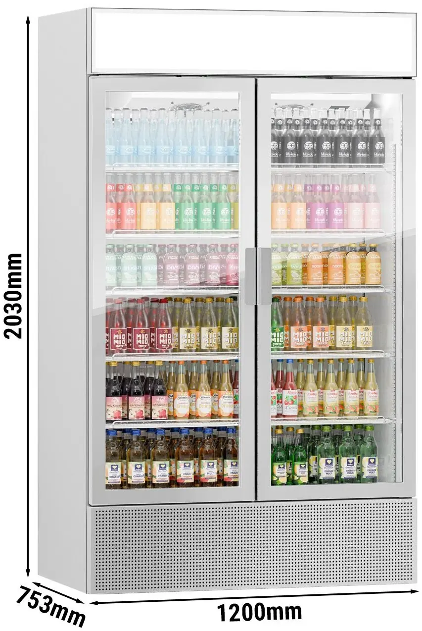 Комплект холодильных витрин для напитков GGM Gastro GK1200UG#3 (Grey) - 14